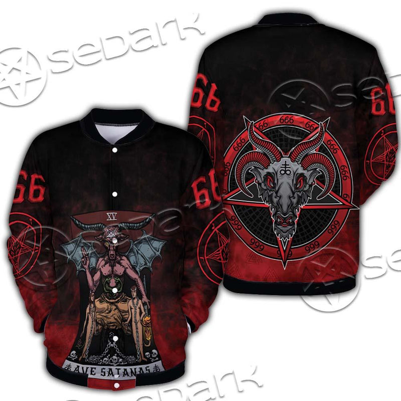 Satan Tarot Card SED-0726 Button Jacket