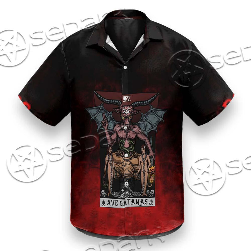 Satan Tarot Card SED-0726 Shirt Allover