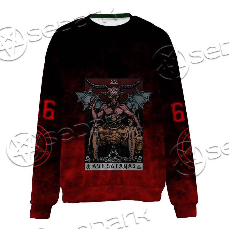 Satan Tarot Card SED-0726 Unisex Sweatshirt