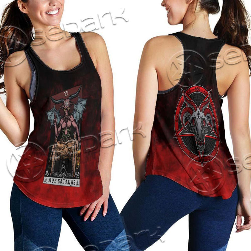 Satan Tarot Card SED-0726 Women Tank Top
