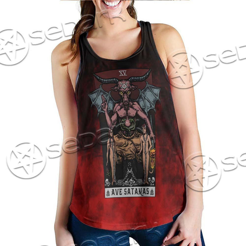 Satan Tarot Card SED-0726 Women Tank Top