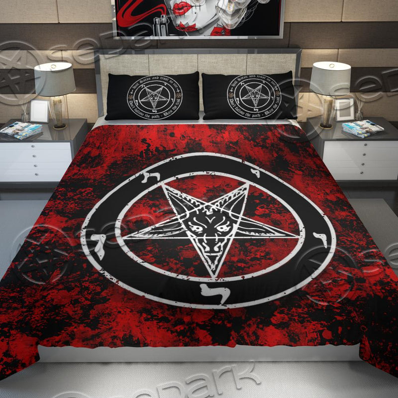 Hail Satan And Trust No One SED-0727 Bed set