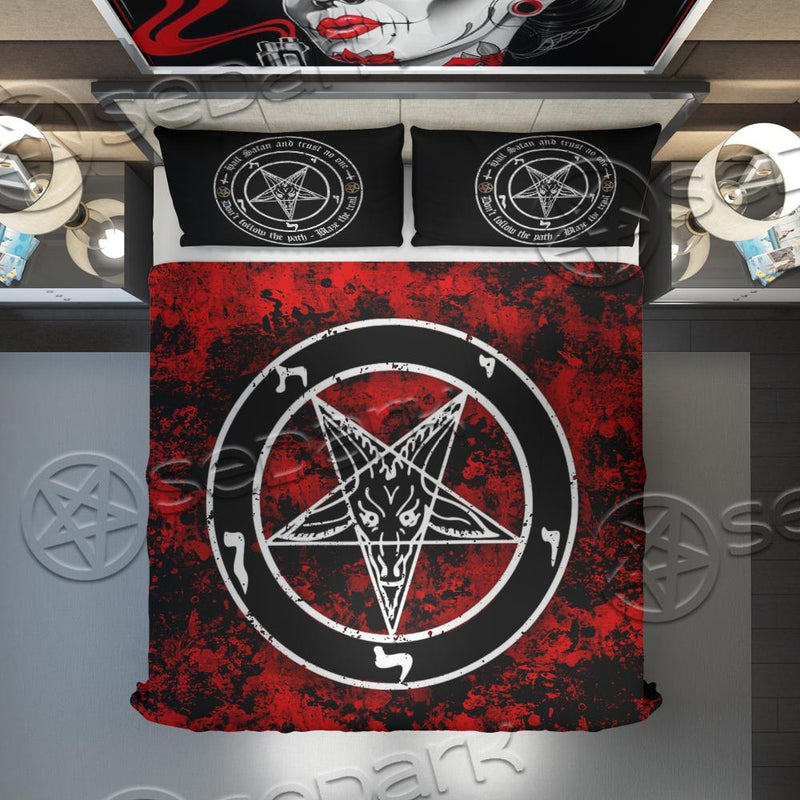 Hail Satan And Trust No One SED-0727 Bed set