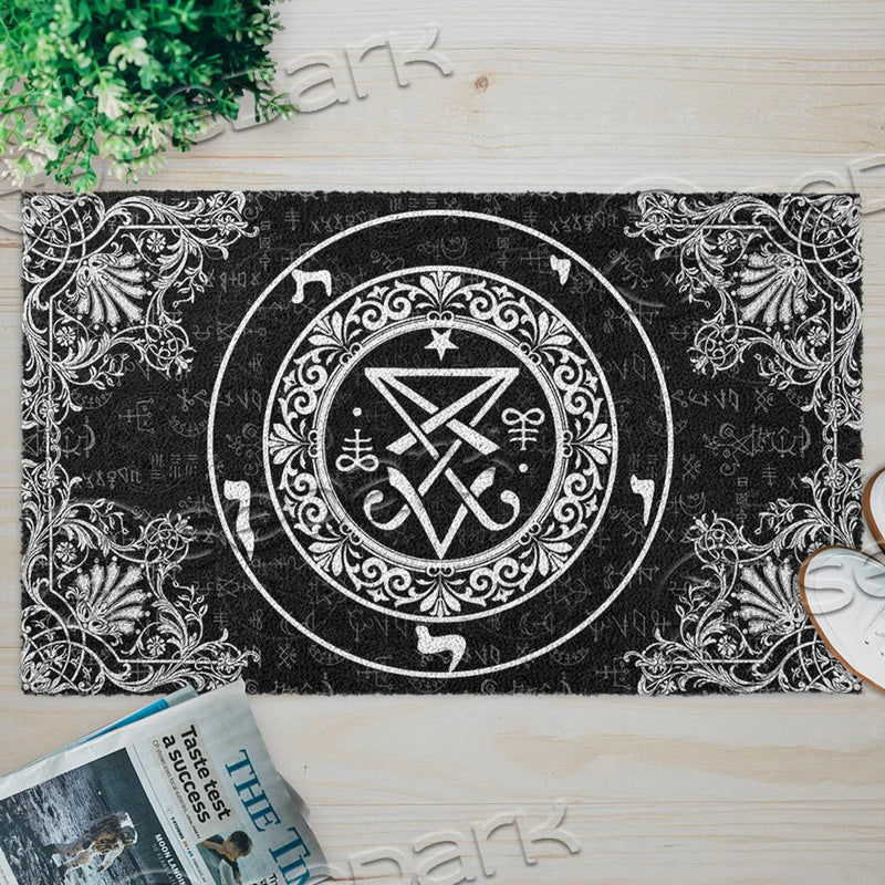 Satanic Leviathan Occult Boho SED-0728 Door Mat