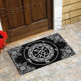 Satanic Leviathan Occult Boho SED-0728 Door Mat