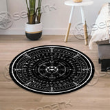 Viking Runes And Witch SED-0729 Round Carpet