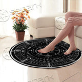 Viking Runes And Witch SED-0729 Round Carpet