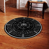 Viking Runes And Witch SED-0729 Round Carpet