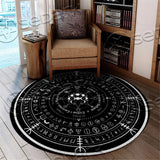 Viking Runes And Witch SED-0729 Round Carpet