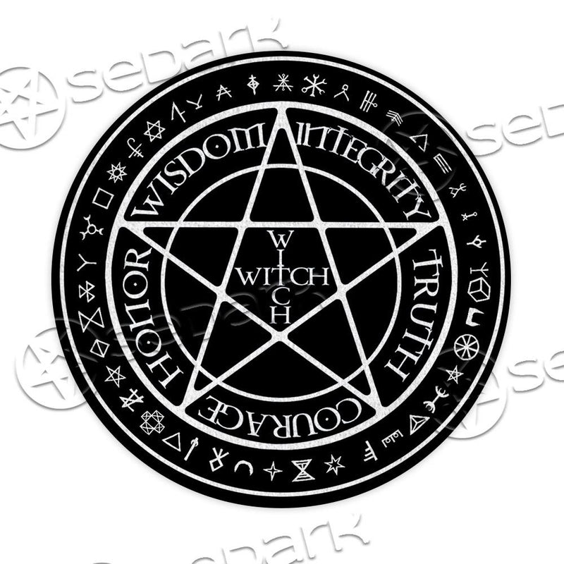 Pentagram Witch SED-0730 Round Carpet