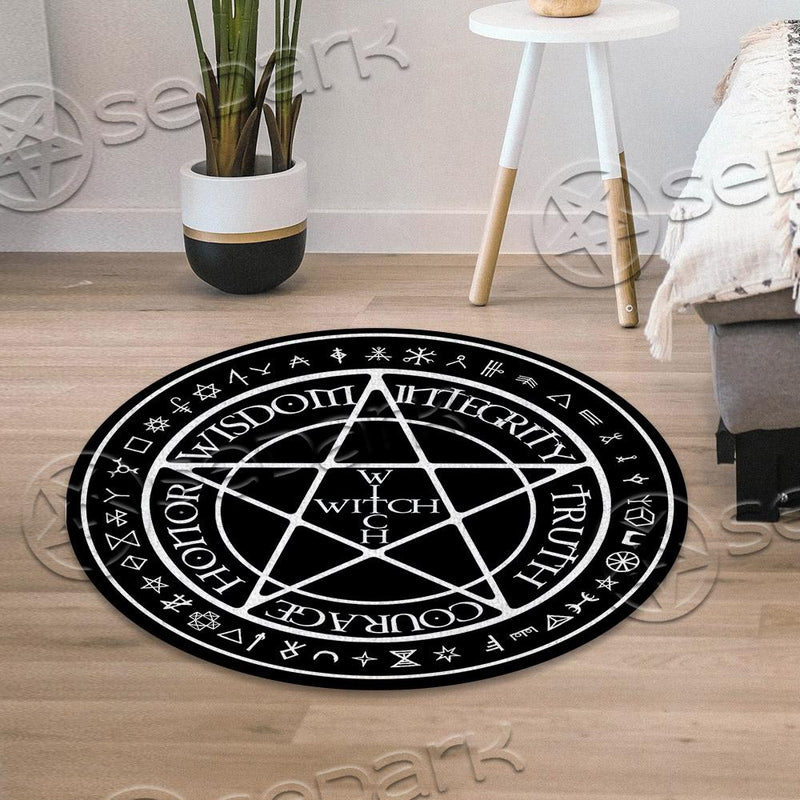 Pentagram Witch SED-0730 Round Carpet