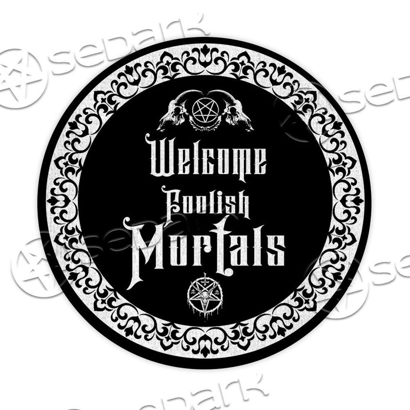 Baphomet Sigil Goat Head SED-0731 Round Carpet