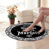 Baphomet Sigil Goat Head SED-0731 Round Carpet