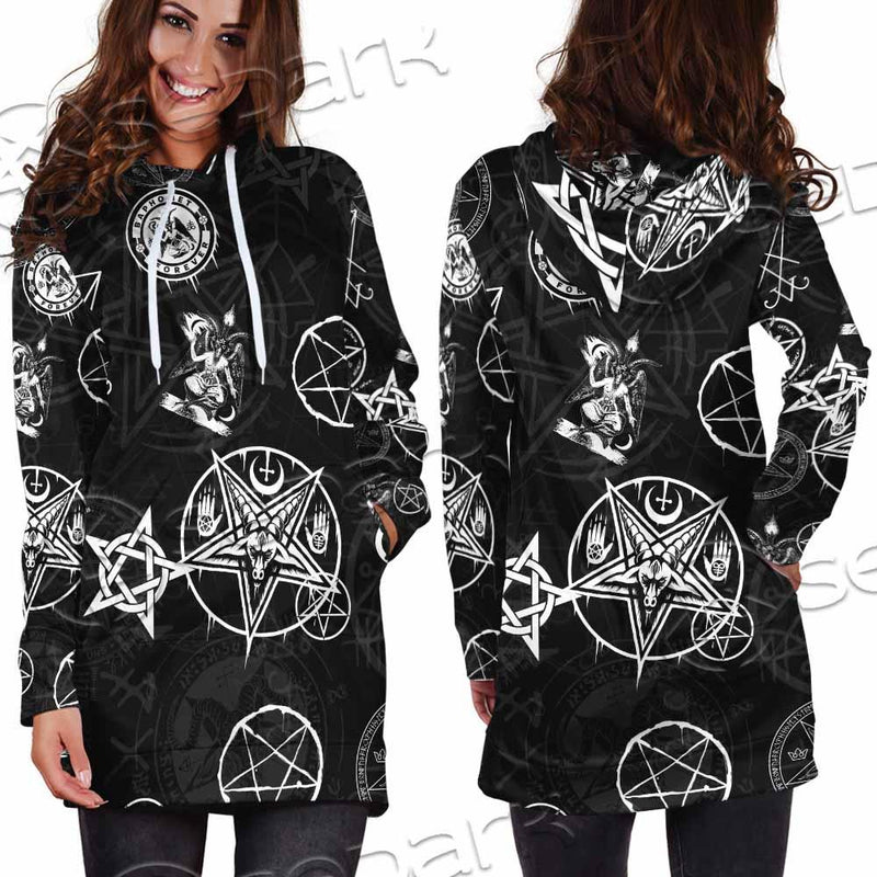 Baphomet Forever Occult SED-0732 Hoodie Dress