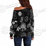Baphomet Forever Occult SED-0732 Off Shoulder Sweaters