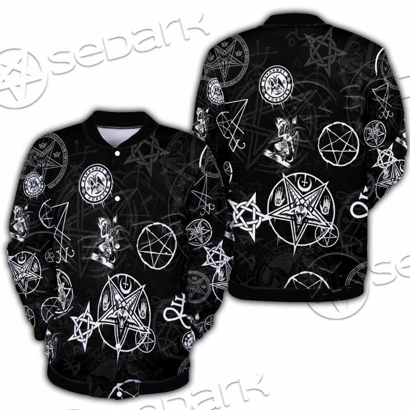 Baphomet Forever Occult SED-0732 Button Jacket