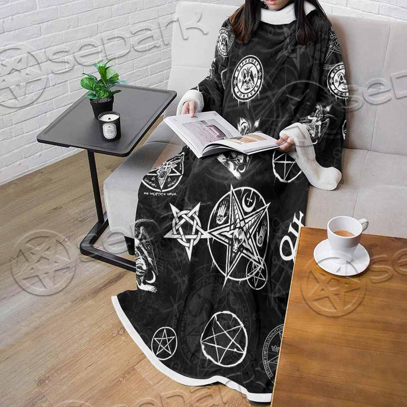 Baphomet Forever Occult SED-0732 Sleeved Blanket