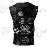 Baphomet Forever Occult SED-0732 Zip Sleeveless Hoodie