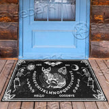 Gothic Ouija Board Cat SED-0736 Door Mat