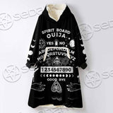 Gothic Spirit Board Ouija SED-0745 Oversized Sherpa Blanket Hoodie