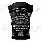 Gothic Spirit Board Ouija SED-0745 Zip Sleeveless Hoodie