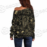 Gothic Witchy Witchcraft SED-0746 Off Shoulder Sweaters