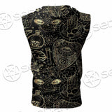 Gothic Witchy Witchcraft SED-0746 Zip Sleeveless Hoodie