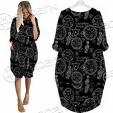 Gothic Witchy Occult SED-0747 Batwing Pocket Dress