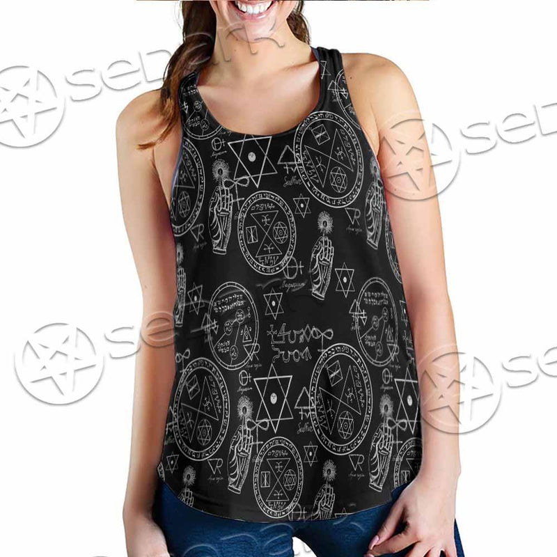Gothic Witchy Occult SED-0747 Women Tank Top