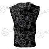 Gothic Witchy Occult SED-0747 Zip Sleeveless Hoodie