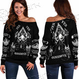 Gothic Ouija SED-0748 Off Shoulder Sweaters