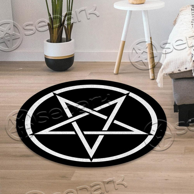 Simple Pentagram SED-0752 Round Carpet
