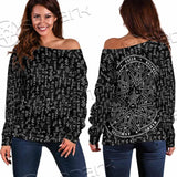 Summoning Board SED-0753 Off Shoulder Sweaters