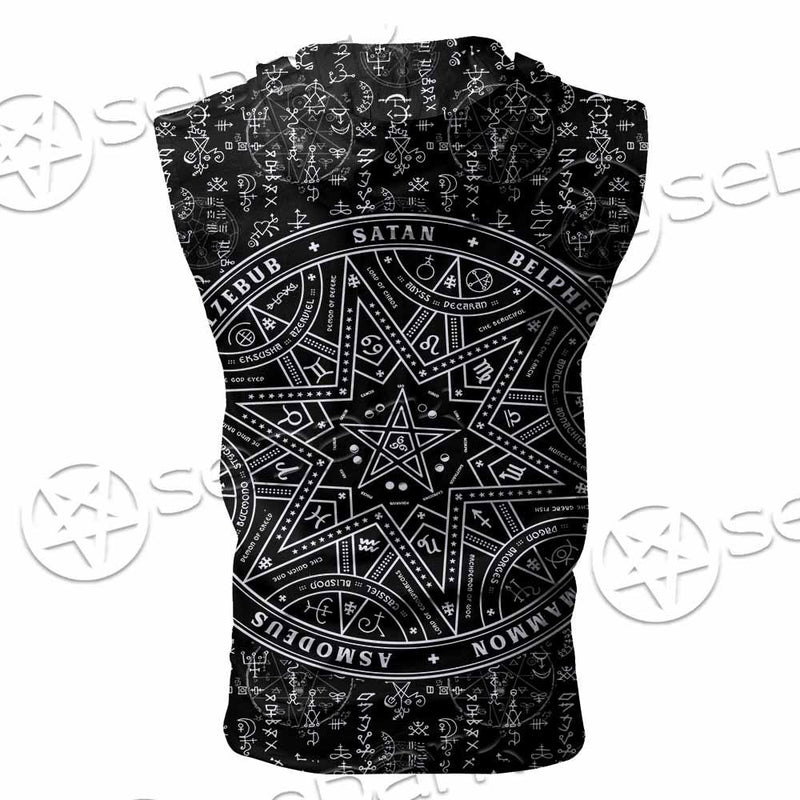 Summoning Board SED-0753 Zip Sleeveless Hoodie