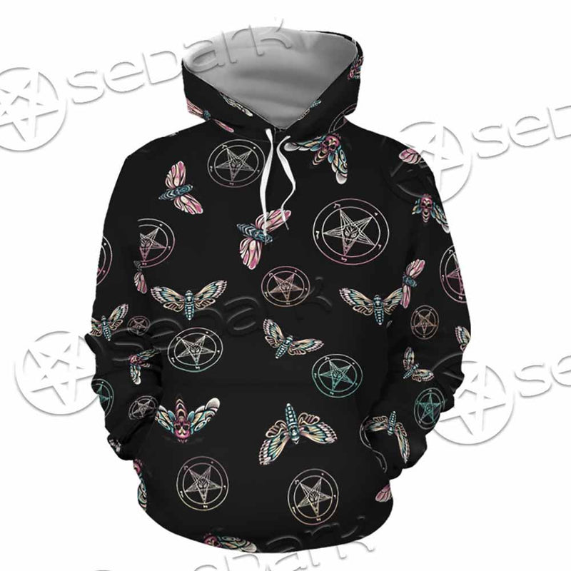 Death Moth Baphomet SED-0755 Hoodie & Zip Hoodie