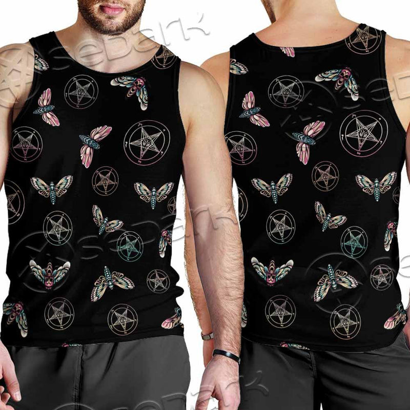 Death Moth Baphomet SED-0755 Men Tank-tops