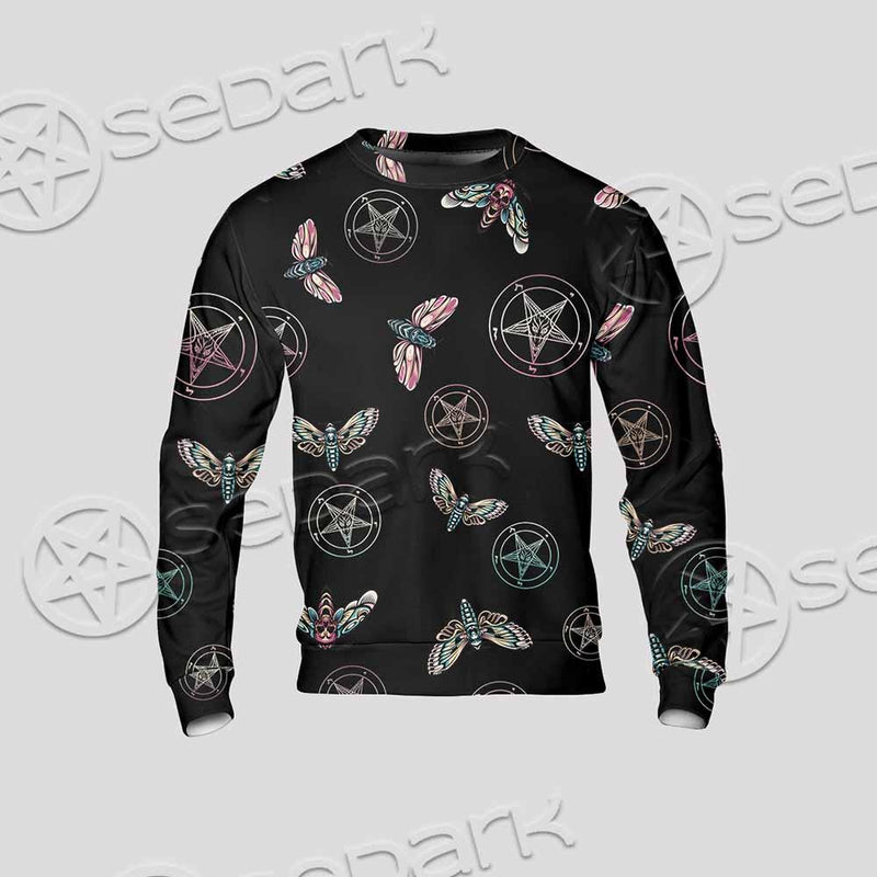 Death Moth Baphomet SED-0755 Unisex Sweatshirt