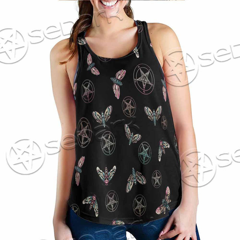 Death Moth Baphomet SED-0755 Women Tank Top