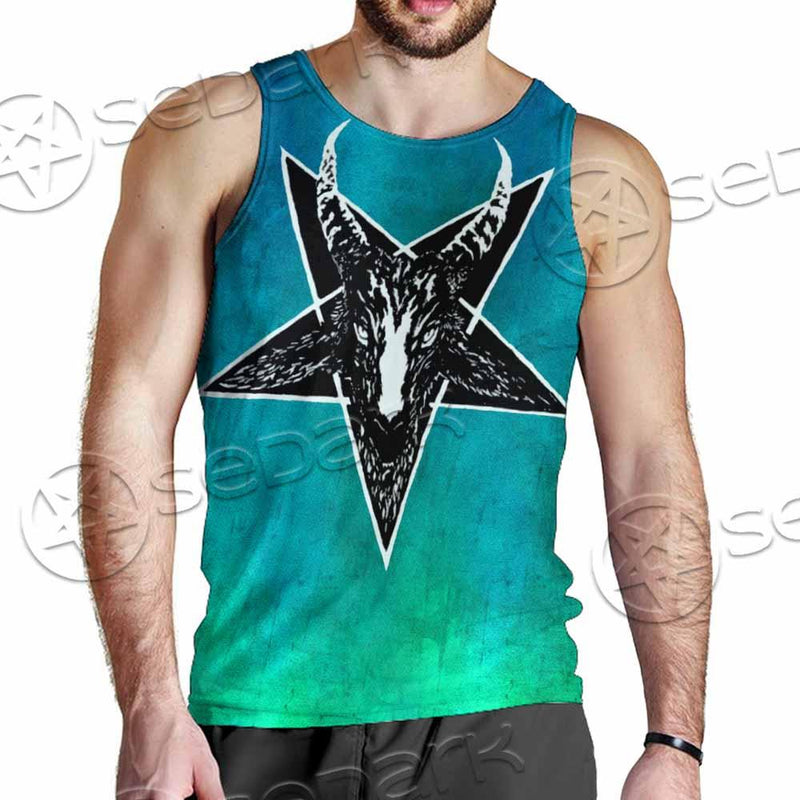 Gradiant Baphomet Mint SED-0757 Men Tank-tops