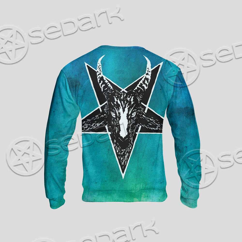 Gradiant Baphomet Mint SED-0757 Unisex Sweatshirt