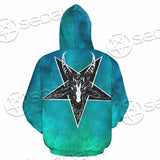 Gradiant Baphomet Mint SED-0757 Hoodie & Zip Hoodie