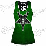 Gradiant Baphomet Green SED-0758 Women Tank Top