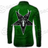 Gradiant Baphomet Green SED-0758 Shirt Allover