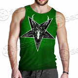 Gradiant Baphomet Green SED-0758 Men Tank-tops