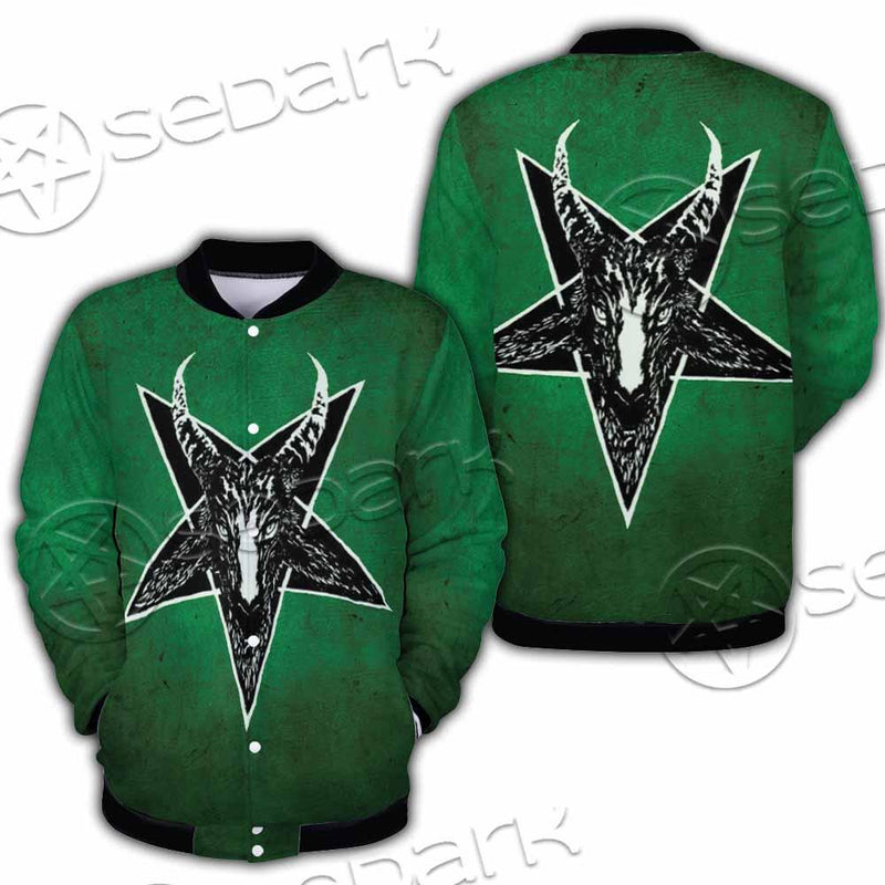Gradiant Baphomet Green SED-0758 Button Jacket