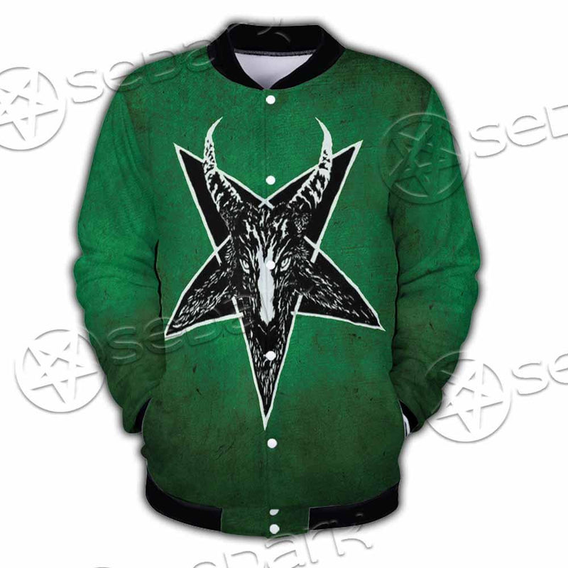 Gradiant Baphomet Green SED-0758 Button Jacket