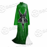 Gradiant Baphomet Green SED-0758 Sleeved Blanket