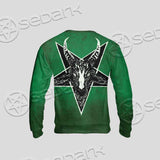 Gradiant Baphomet Green SED-0758 Unisex Sweatshirt