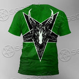 Gradiant Baphomet Green SED-0758 Unisex T-shirt