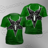 Gradiant Baphomet Green SED-0758 Unisex T-shirt